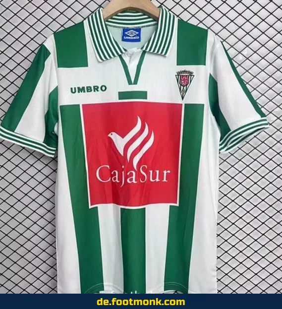 Vintage Fußballtrikot Cordoba 1998/99 Heim – Retro Vereinstrikot Herren/Damen/Kinder – Authentisches Fussballtrikot