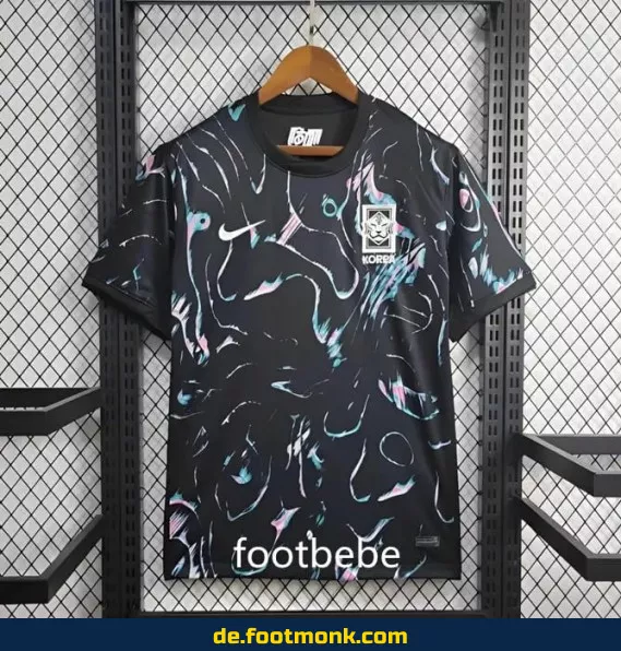 Fußballtrikot Südkorea 2024 Auswärts schwarz – Herren/Damen/Kinder – Günstig online kaufen | Authentisches Nike/Adidas Trikot | Personalisierbar mit Nummer & Name