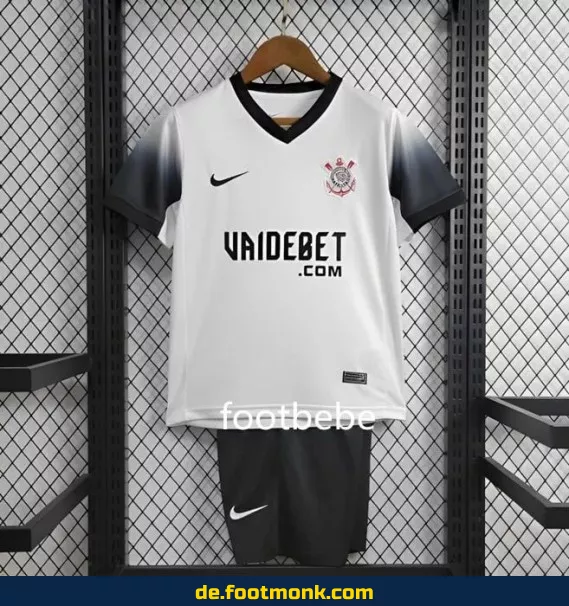 SC Corinthians Heimtrikot Kinder 2024/2025 – Weiß | Günstige Fußballtrikots online kaufen | Authentische Vereinstrikots für Jungen & Mädchen