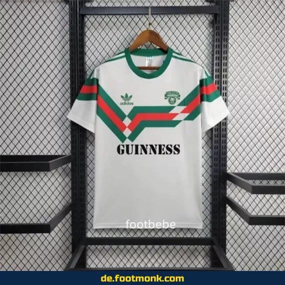 Vintage Fußballtrikot Cork City 1988/1989 Heim weiß – Retro Vereinstrikot Herren/Damen – Authentisches Retro-Trikot