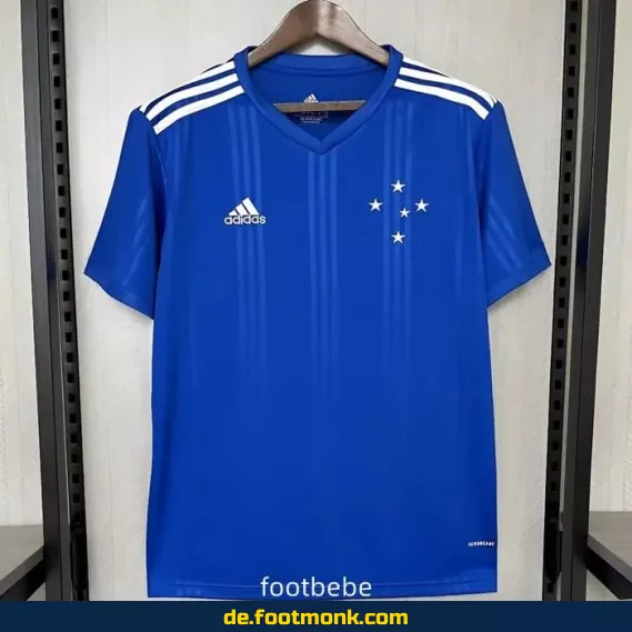 Vintage Cruzeiro Heimtrikot 2020/2021 – Blaues Fußballtrikot für Herren, Damen & Kinder | Retro Vereinstrikot | Authentisches Fussballtrikot