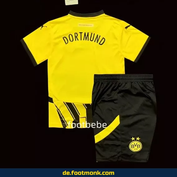 Borussia Dortmund Kinder Trikot 2024/2025 Champions League – Günstige Fußballtrikots online kaufen | Authentisches Vereinstrikot für Jungen & Mädchen | Personalisierbar mit Namen & Nummer