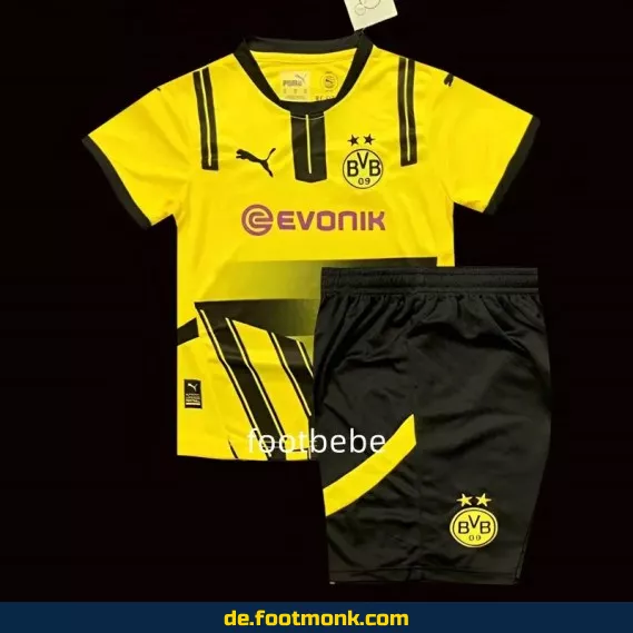 Borussia Dortmund Kinder Trikot 2024/2025 Champions League – Günstige Fußballtrikots online kaufen | Authentisches Vereinstrikot für Jungen & Mädchen | Personalisierbar mit Namen & Nummer
