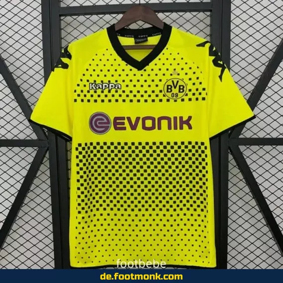Original BVB Heimtrikot 2011/2012 – Vintage Fußballtrikot Herren/Damen/Kinder – Borussia Dortmund Retro Trikot – Authentisches Vereinstrikot mit Personalisierungsoption – Fußball-Bundesliga Nostalgie