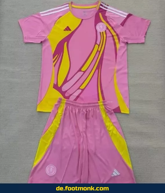 Schottland Kinder Fußballtrikot 2025/2026 Rosa – Original, personalisiert & günstig kaufen