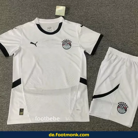 Ägypten Kinder Fußballtrikot 2024/2025 Weiß – Günstige Fussballtrikots Online Kaufen