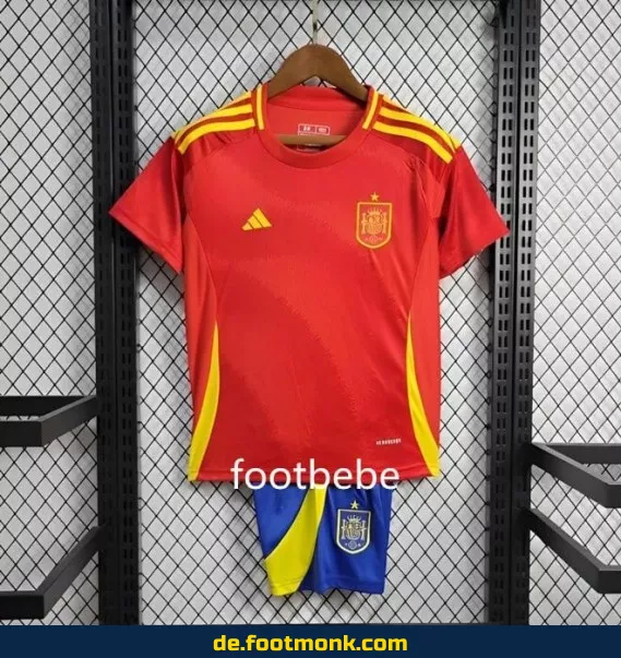 Spanien Heimtrikot Kinder Euro 2024 Rot – Günstige Fußballtrikots Online Kaufen