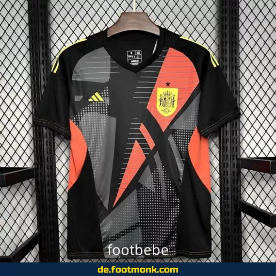 Torwarttrikot Spanien EM 2024 schwarz - Authentisches Fußballtrikot für Herren