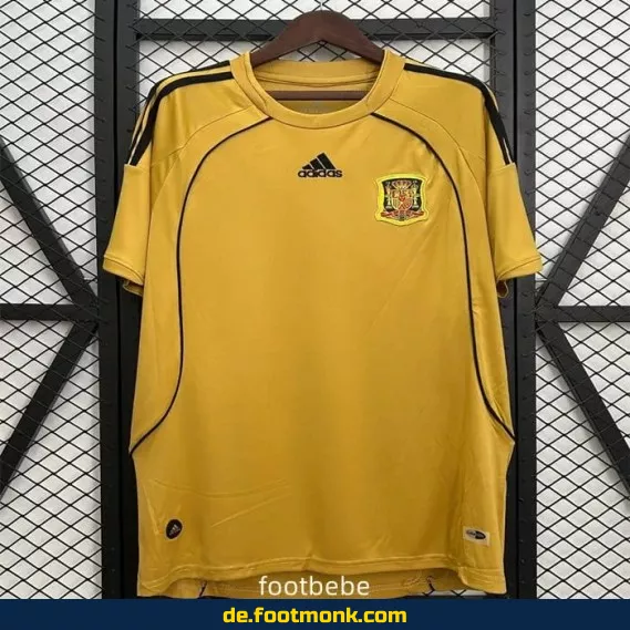 Vintage Spanien Auswärtstrikot 2008 - Retro Fußballtrikot Herren/Damen