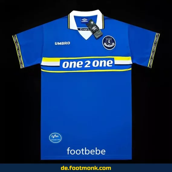 Everton Vintage Heimtrikot 1997-1999 – Retro Fußballtrikot Herren/Damen – Authentisches Vereinstrikot – Fussballtrikots günstig kaufen