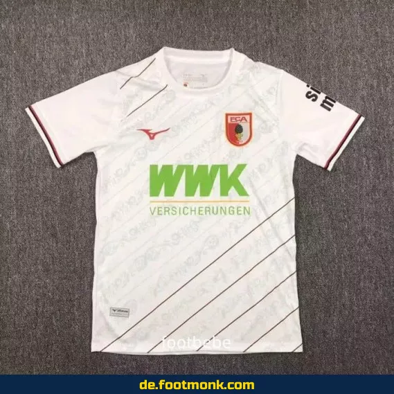 FC Augsburg Heimtrikot 2024/2025 – Weißes Fußballtrikot für Herren, Damen & Kinder | Offizielles Vereinstrikot | Bundesliga Trikot | Günstig online kaufen