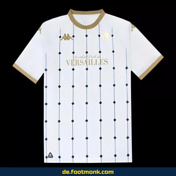 FC Versailles Auswärtstrikot 2024/2025 – Weißes Fußballtrikot Herren/Damen/Kinder | Günstige Vereinstrikots | Personalisierbar | Authentisches Fussballtrikot