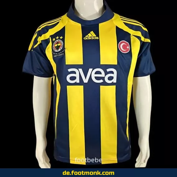 Originales Fenerbahçe Vintage Trikot 2007/2008 Heim – Retro Fußballtrikot Herren/Damen