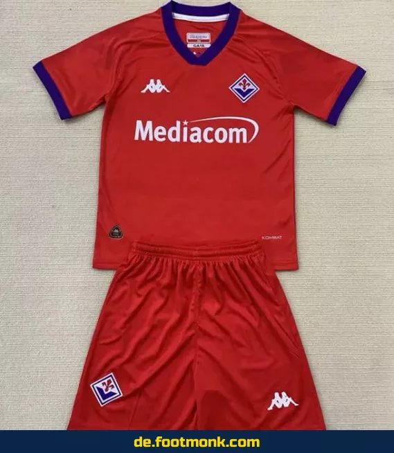 Fiorentina Kinder Trikot 2024/2025 Dritte Ausgabe Rot – Günstige Fußballtrikots Online Kaufen | Authentisches Vereinstrikot