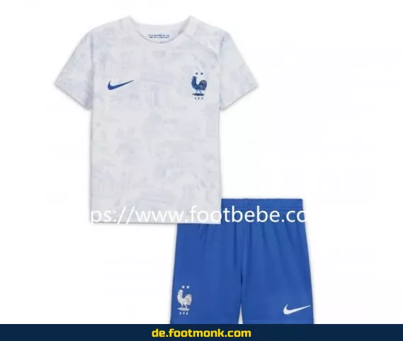 Frankreich Kinder WM 2022 Auswärtstrikot