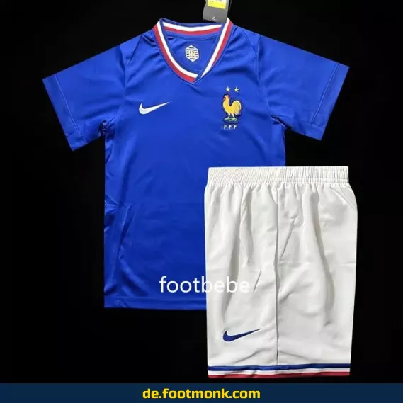 Frankreich Heimtrikot Kinder EM 2024 blau – Günstige Fußballtrikots online kaufen | Authentische Nike/Adidas Vereinstrikots