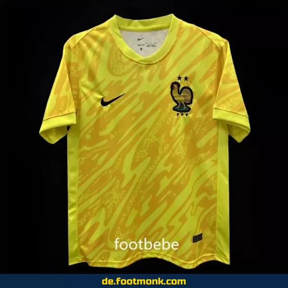 Frankreich Torwart-Trikot EM 2024 – Gelb | Authentische Fußballtrikots | Fussballtrikots günstig kaufen
