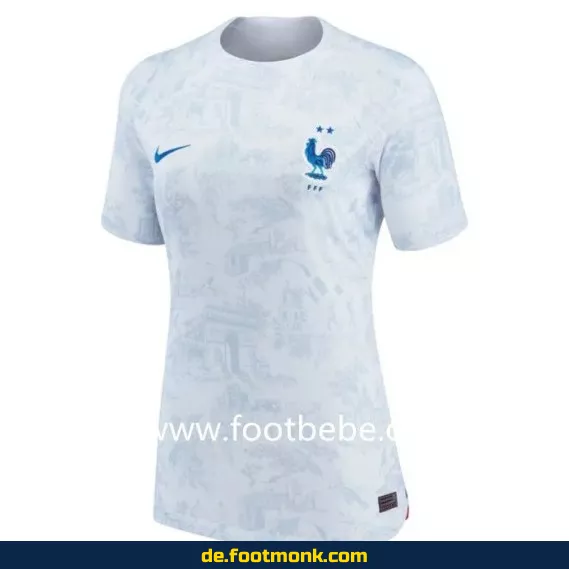 Frankreich Damen Fußballtrikot WM 2022 Auswärts – Günstige Fussballtrikots online kaufen | Authentische Nike/Adidas Trikots