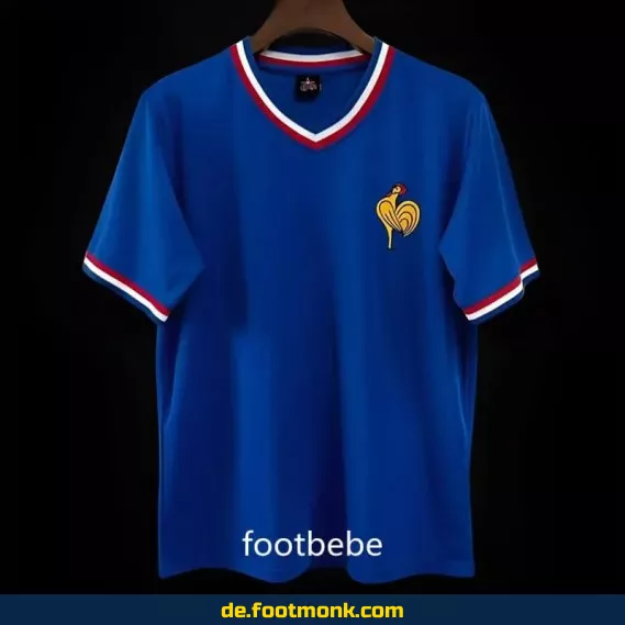 Frankreich Vintage Fußballtrikot 1971 Heim – Blaues Retro-Trikot