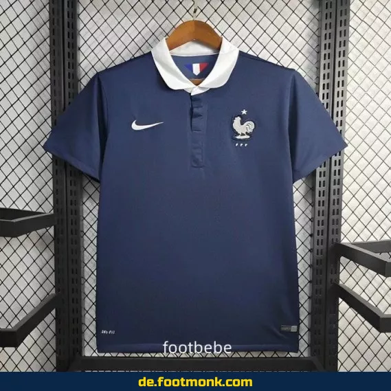 Frankreich Vintage Fußballtrikot 2014 Heim – Authentisches Retro-Trikot