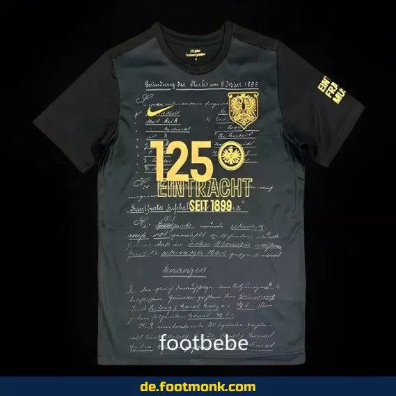 Frankfurt 2024 125 Jahre Schwarz Fußballtrikot – Authentisches Vereinstrikot für Herren, Damen & Kinder | Günstig online kaufen