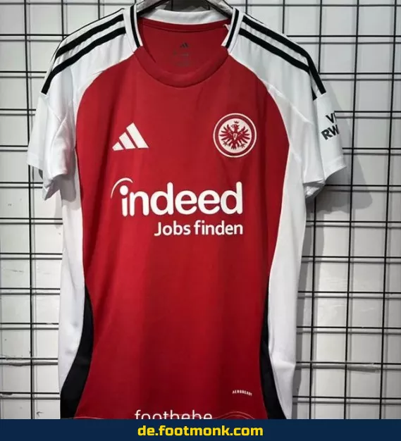 Frankfurt Heimtrikot 2025/2026 – Offizielles Fußballtrikot für Herren, Damen & Kinder | Günstige Vereinstrikots | Personalisierbar mit Nummer & Name | Nike/Adidas | Bundesliga & EM Trikots