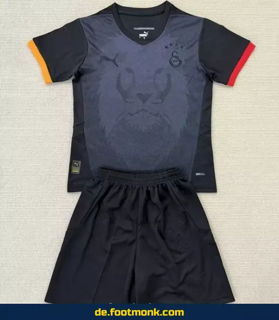 Galatasaray Kinder Fußballtrikot 2025/2026 – Schwarz | Günstige Fussballtrikots online kaufen | Authentische Vereinstrikots für Damen & Herren