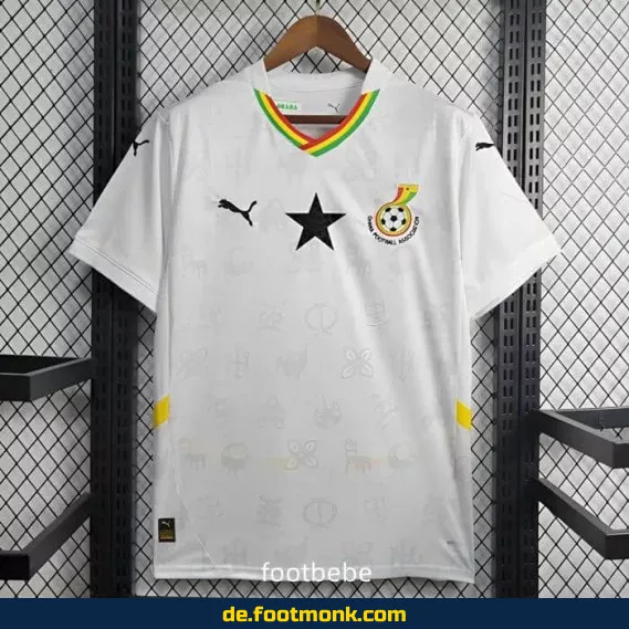 Ghana Heimtrikot 2024/2025 Weiß – Fußballtrikot Herren/Damen/Kinder – Authentisches Vereinstrikot – Jetzt günstig online kaufen