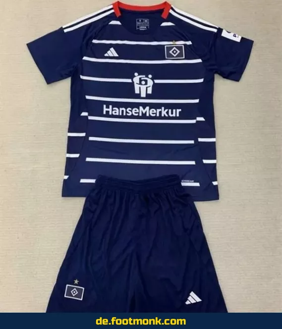 HSV Kinder Auswärtstrikot 2024/2025 – Günstige Fußballtrikots für Jungen & Mädchen | Offizielles Hamburger SV Trikot | Personalisierbar mit Name & Nummer