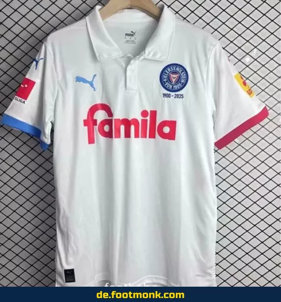 Holstein Kiel Heimtrikot 2025/2026 – Offizielles Fußballtrikot | Herren, Damen & Kinder | Günstig online kaufen | Personalisierbar mit Nummer & Name