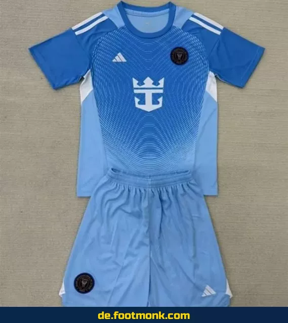 Inter Miami Torwarttrikot Kinder 2025/2026 – Blaues Fußballtrikot für Jungen & Mädchen | Günstige Fussballtrikots online kaufen
