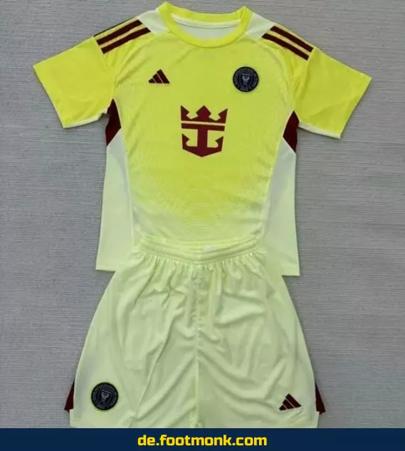 Inter Miami Kinder Fußballtrikot 2025/2026 – Gelb | Günstige Fussballtrikots | Authentische Vereinstrikots | Nike/Adidas