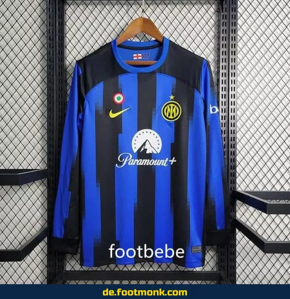 Inter Milan Heimtrikot 2023/2024 Langarm – Authentisches Fußballtrikot für Herren | Fussballtrikots günstig online kaufen | Nike Vereinstrikot