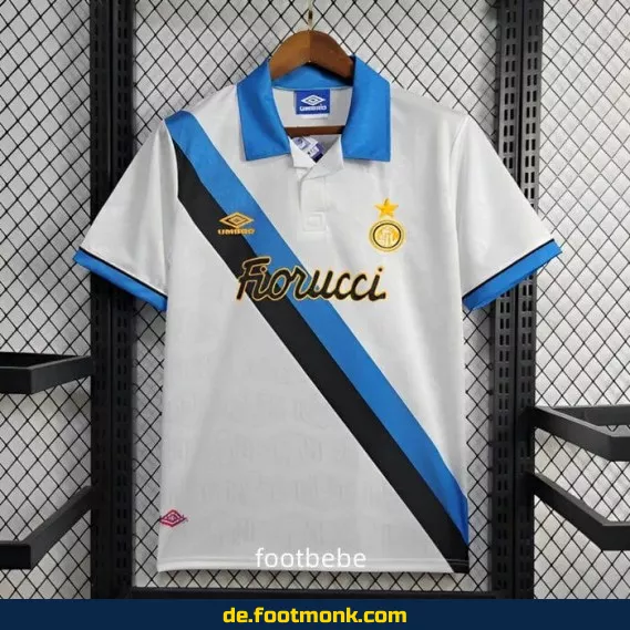 Inter Milan Vintage Trikot 1994/95 Auswärts – Retro Fußballtrikot Herren/Damen/Kinder | Authentisches Vereinstrikot | Fussballtrikots günstig kaufen