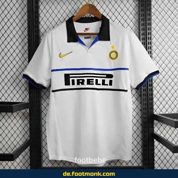 Inter Milan Vintage Trikot 1998/99 Auswärts – Retro Fußballtrikot Herren/Damen/Kinder | Authentisches Vereinstrikot | Fussballtrikots günstig kaufen