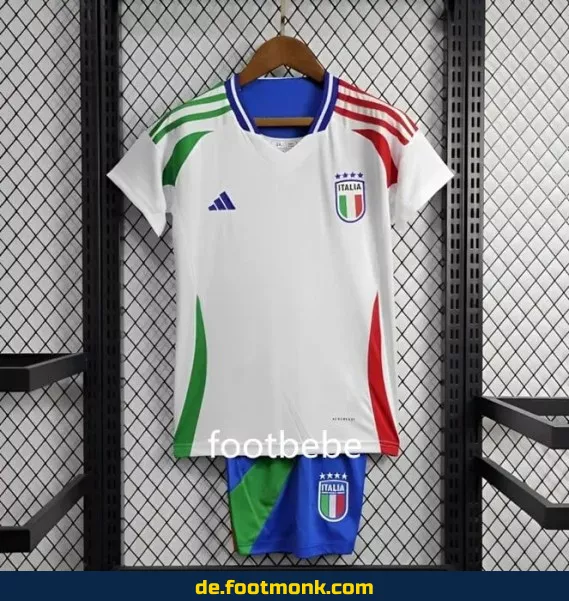 Kinder Italien Trikot EM 2024 Weiß – Günstige Fußballtrikots Online Kaufen