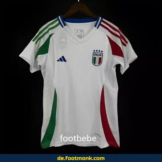 Frauen Italien Auswärtstrikot EM 2024 Weiß – Günstige Fußballtrikots online kaufen | Authentische Damen Fussballtrikots