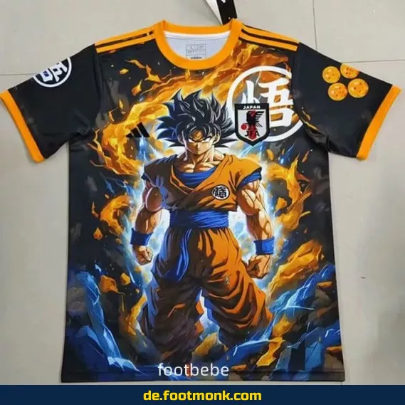 Fußballtrikot Japan 2024/2025 Dragon Ball Wu Kong – Authentisches DBZ Trikot für Herren, Damen & Kinder | Personalisierbar | Nike/Adidas
