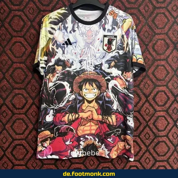 Japan Fußballtrikot 2024/2025 – One Piece Sonderedition | Authentisches Fussballtrikot | Herren, Damen & Kinder | Personalisierbar | Nike & Adidas | Bundesliga & Nationalmannschaft