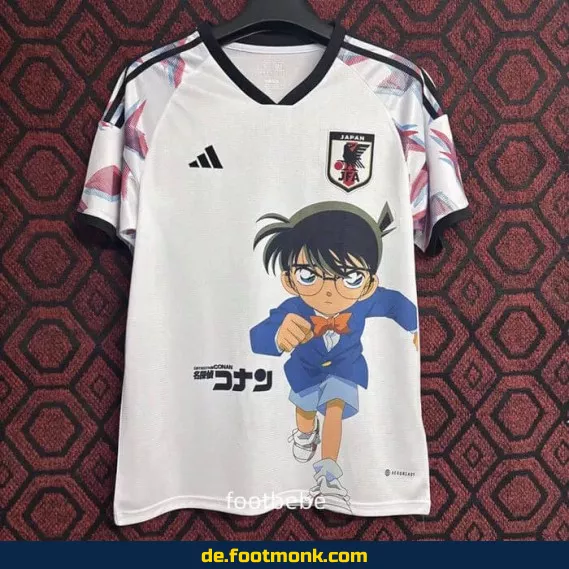 Japan Fußballtrikot 2024/2025 – Conan Weiß – Authentisches Herren/Damen/Kinder Trikot – Personalisierbar – Nike/Adidas – Bundesliga & WM/EM – Günstig Online Kaufen