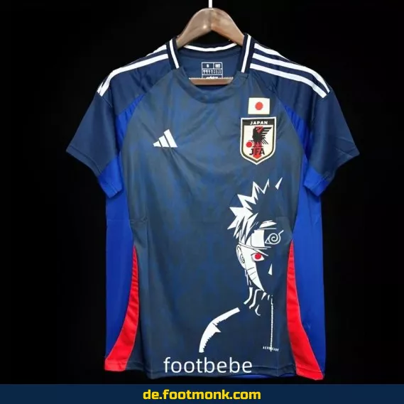 Japan Fußballtrikot 2024 Naruto Uzumaki blau – Authentisches Fussballtrikot für Herren, Damen & Kinder | Personalisierbar | Nike/Adidas Retro Style | Günstig online kaufen