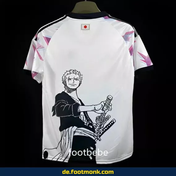 Japan Trikot 2024 Otaku Zoro Roronoa Weiß – Authentisches Fußballtrikot für Herren