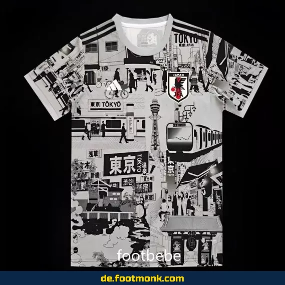 Japan Fußballtrikot 2024 Tokyo grau – Authentisches Herren/Damen/Kinder Trikot – Nike/Adidas – Personalisierbar – Günstig online kaufen