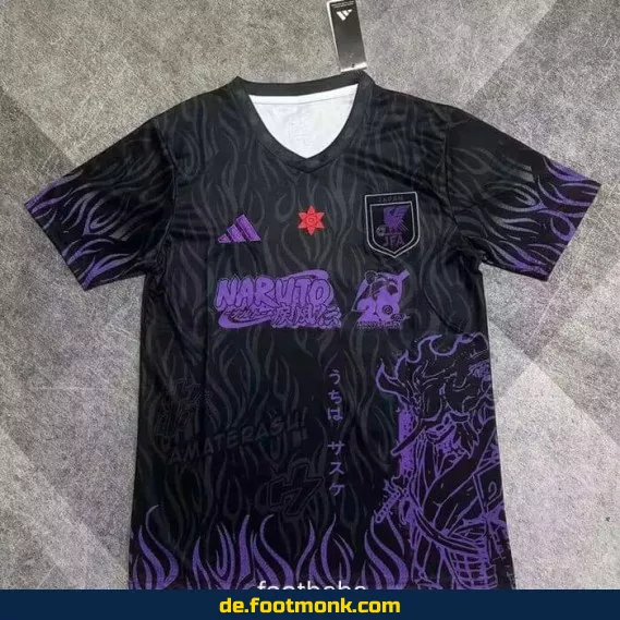 Japan Fußballtrikot 2025/2026 – Herren/Damen/Kinder – Schwarz-Violett – Authentisch & Günstig