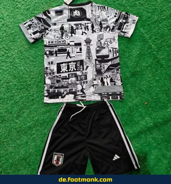 Japan Fußballtrikot Kinder 2025/2026 Tokyo Grau – Günstige Authentische Fussballtrikots Online Kaufen