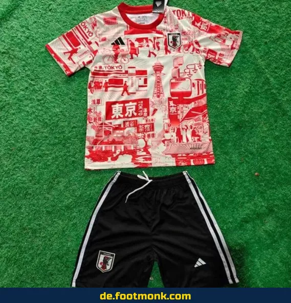 Japan Kinder Fußballtrikot 2025/2026 Tokyo Rot – Günstige Fussballtrikots Online Kaufen