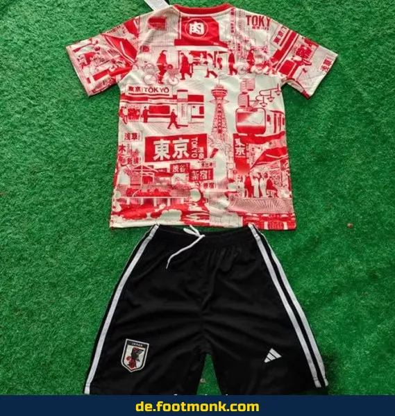 Japan Kinder Fußballtrikot 2025/2026 Tokyo Rot – Günstige Fussballtrikots Online Kaufen