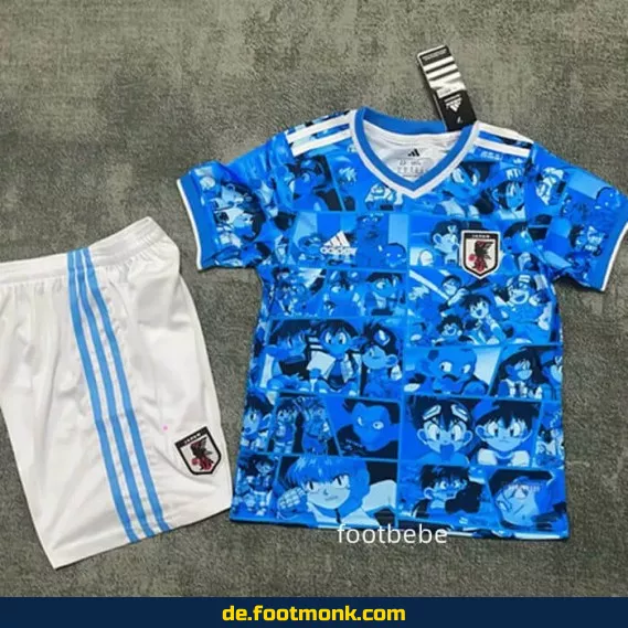 Japan Kinder Fußballtrikot 2025/2026 – Animiertes Design A – Günstige Fussballtrikots Online Kaufen