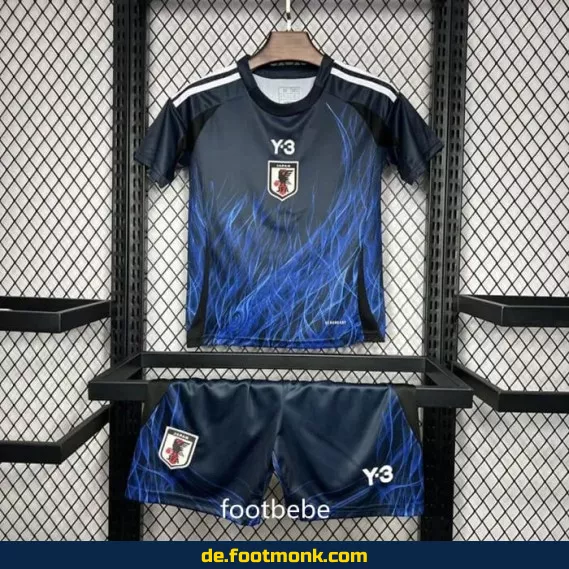 Japan Y3 Kinder Fußballtrikot 2024 Heim – Günstige Fussballtrikots online kaufen