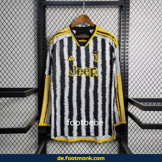 Juventus Heimtrikot 2023/2024 Langarm – Original Fußballtrikot Herren/Damen/Kinder | Günstige Vereinstrikots online kaufen | Nike/Adidas